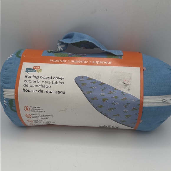 Honey-Can-Do blue floral superior ironing board thicker pad new - Picture 1 of 6